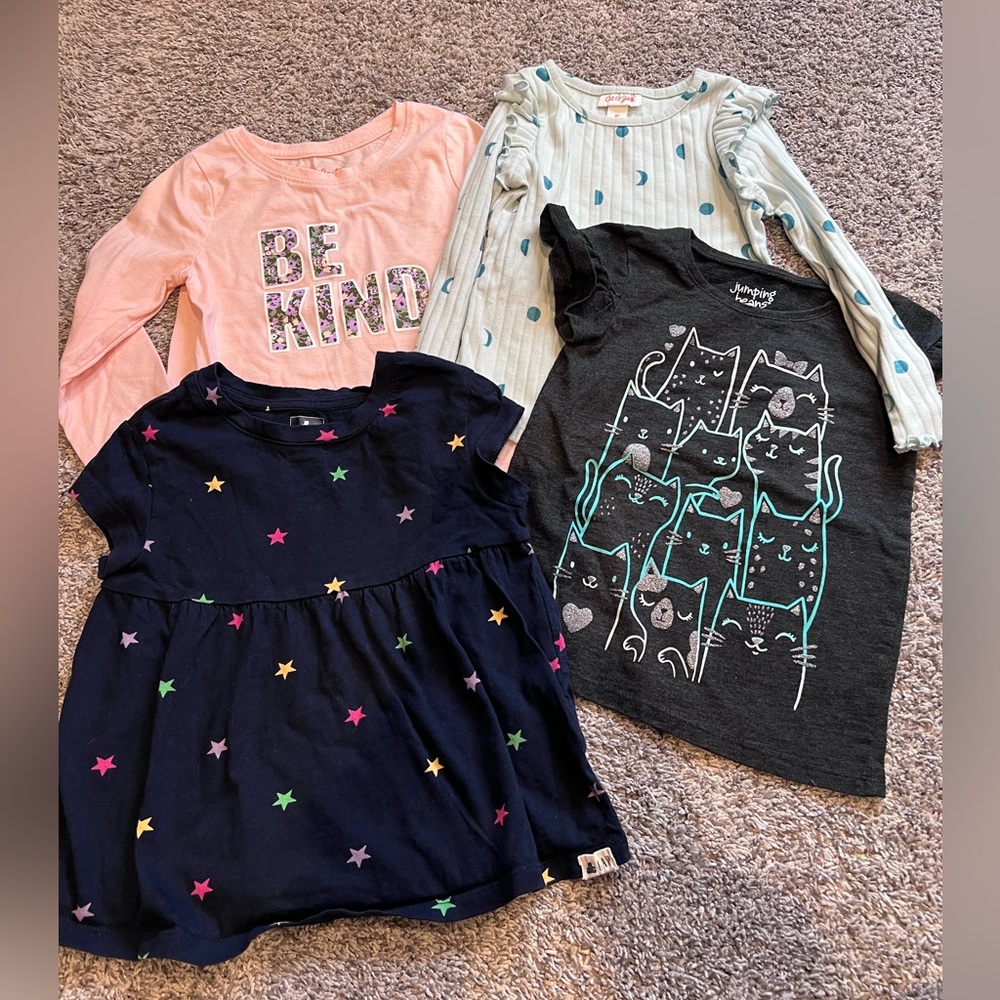 Shirts bundle - 3T & 4T - GAP, Jumping Beans and Cat & Jack